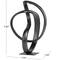 11.25" Dark Gray Aluminum Circular Abstract Sculpture Décor
